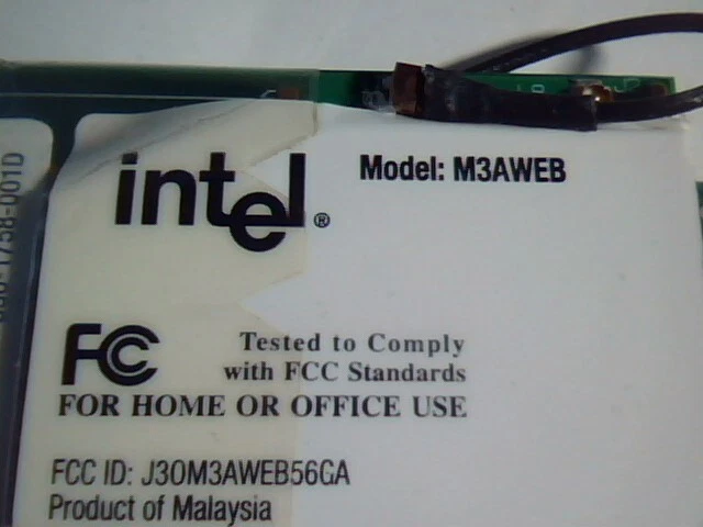 INTEL - WIRELESS WPCI2011BNA 206-64 PRO/WIRELESS LAN PCI NIC M3AWEB BNA - image 6