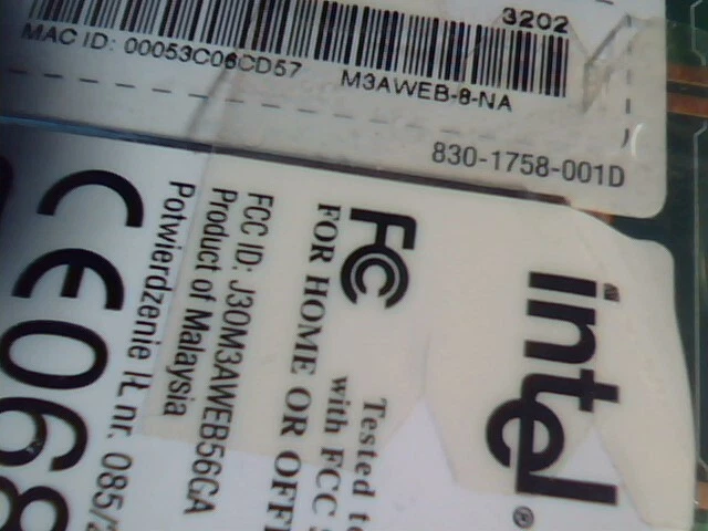 INTEL - WIRELESS WPCI2011BNA 206-64 PRO/WIRELESS LAN PCI NIC M3AWEB BNA - image 7