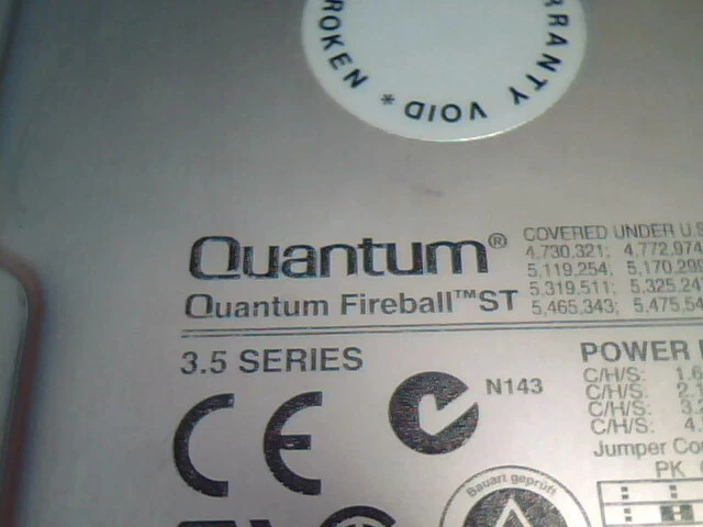 Hard Disk Drive IDE 40-pin Quantum Fireball ST 2.1AT ST21A011 Rev 02 ASTF 0810 - image 4