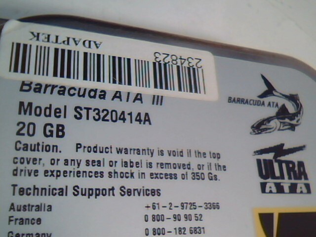 Hard Disk Drive IDE ULTRA-ATA Seagate ST320414A Barracuda 9R3004-301 3.05✅TESTED - image 6