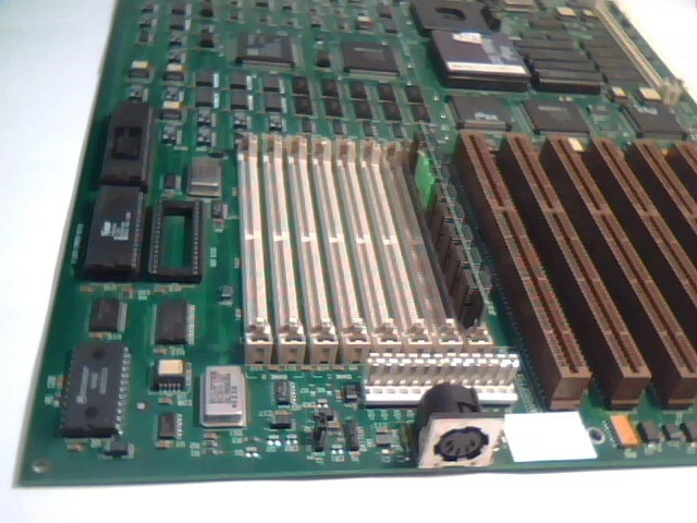 Honkin Big 486 Motherboard Anigma AN486EISA EISA ISA slots rare CPU support chip - image 2