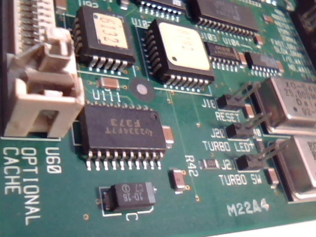 Honkin Big 486 Motherboard Anigma AN486EISA EISA ISA slots rare CPU support chip - image 12