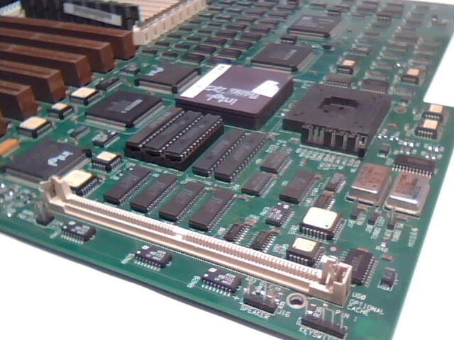 Honkin Big 486 Motherboard Anigma AN486EISA EISA ISA slots rare CPU support chip - image 4