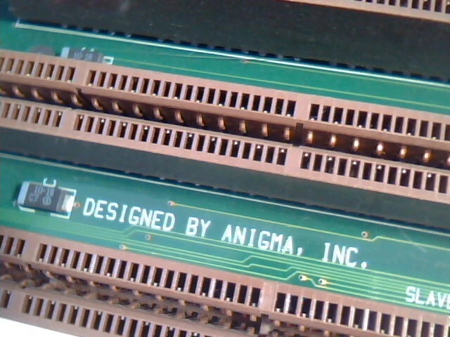 Honkin Big 486 Motherboard Anigma AN486EISA EISA ISA slots rare CPU support chip - image 6