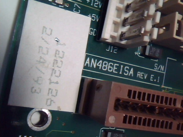 Honkin Big 486 Motherboard Anigma AN486EISA EISA ISA slots rare CPU support chip - image 7