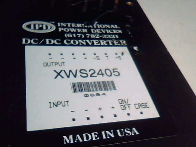 IPD International Power Devices XWS2405 DC/DC Converter 24VDC 11A in 5V 30A out - image 2