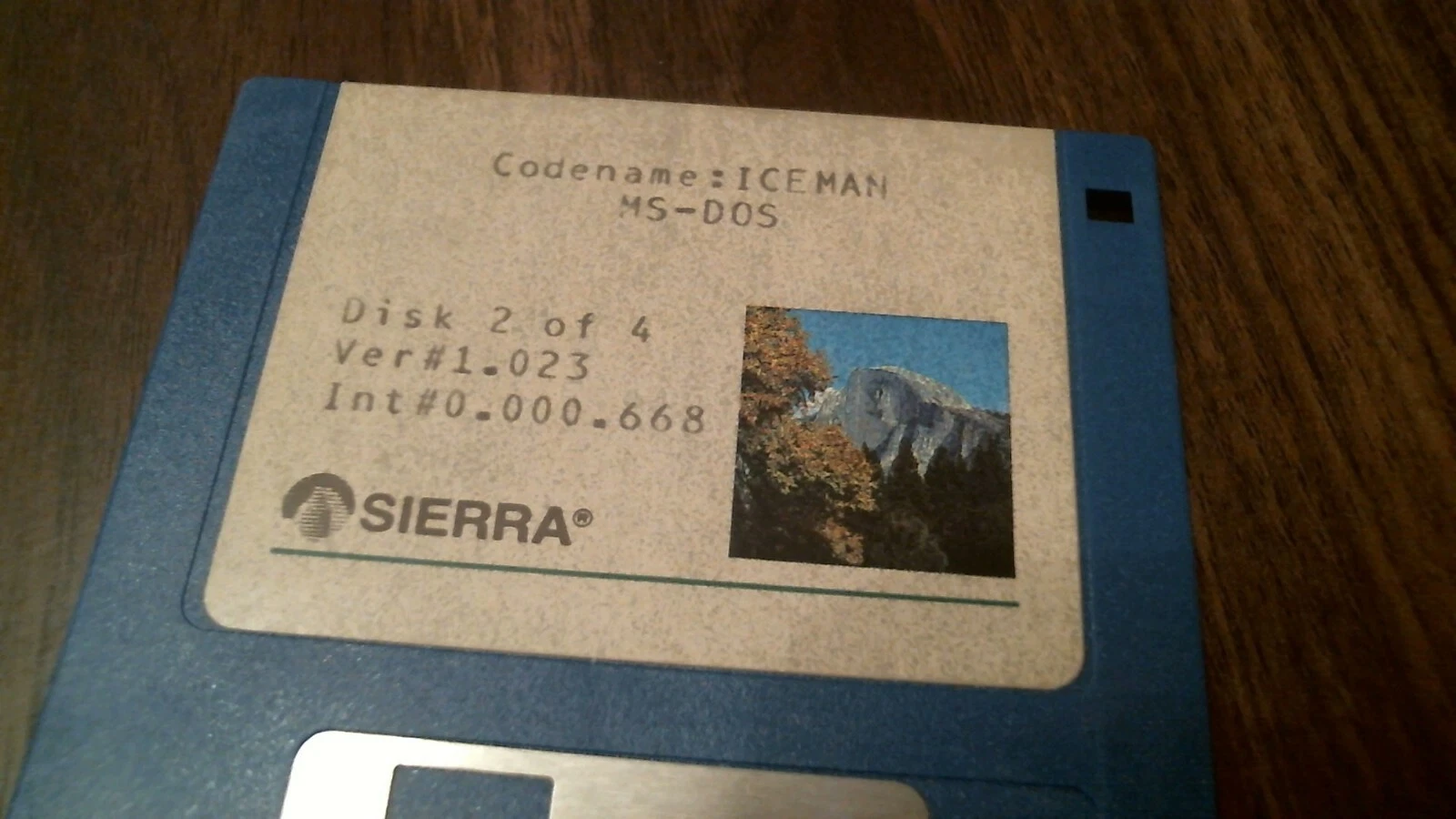 Sierra Codename: Iceman MS-DOS - DISK 2 ONLY - floppy disk 3.5 inch