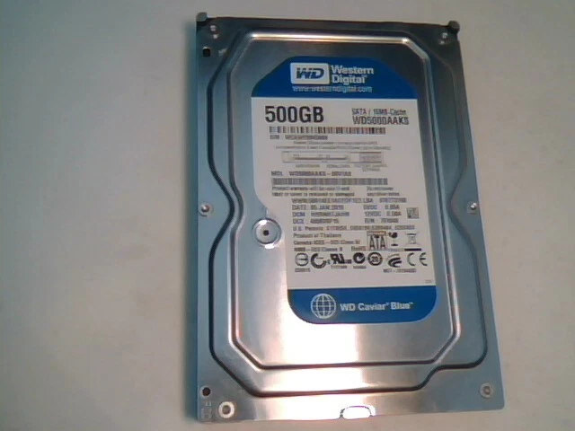 Hard Disk Drive SATA WD Caviar Blue 500GB WD5000AAKS-00V1A0 HHRNHTJAHN ✅TESTED