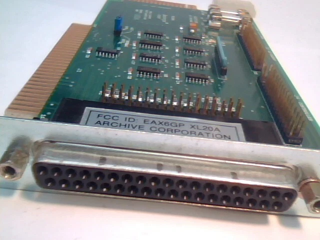 Archive Dual Floppy Tape Adapter Card 8-bit ISA XT/AT 80832-002A XL20A 37-pin - image 3