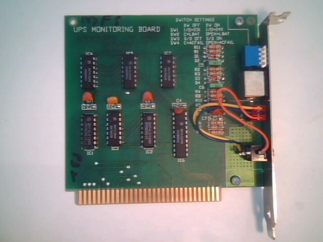 UPS Monitoring Board Card 8-bit ISA XT/AT APCC SB306B - image 2