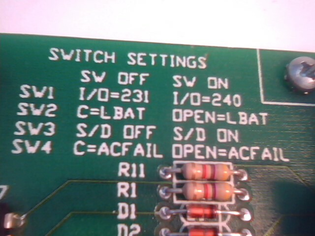 UPS Monitoring Board Card 8-bit ISA XT/AT APCC SB306B - image 6