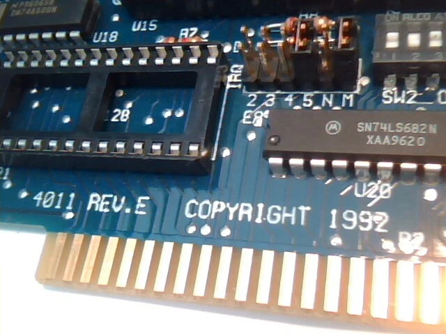 SEALEVEL ACB-IV 4011 RevE 8-bit ISA card dual RS-530/422/485 sync/async ports - image 5