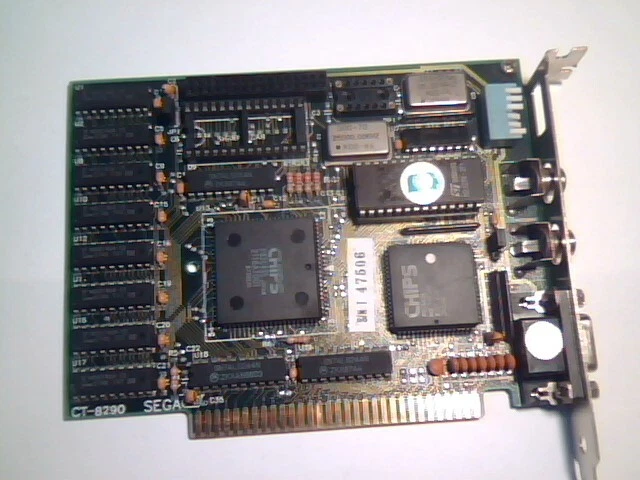 Video Graphics Card TwinHead SuperEGA SEGA 8Bit ISA - very rare - image 2