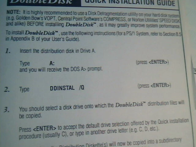 Box and Manuals for DoubleDisk Double Disk v2.6 vintage - image 5