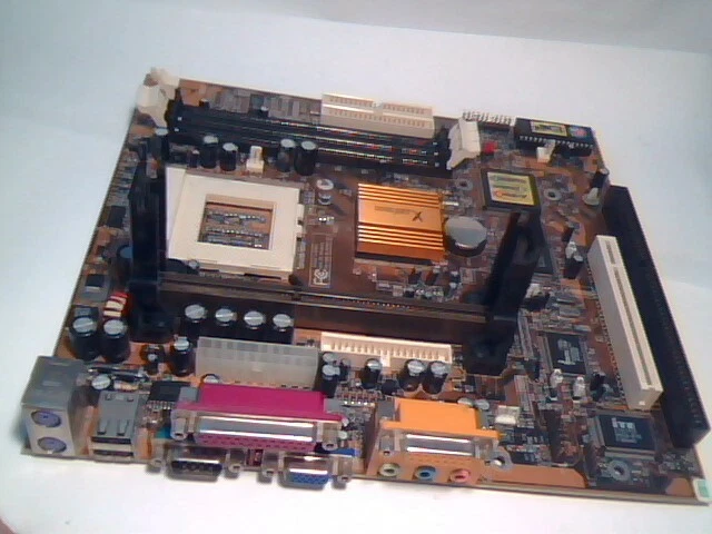 Motherboard Pentium Slot1 Socket370 PCChips MB-M741SLMRT-DUAL M741LMRT ✅TESTED