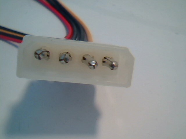 Vintage power spltter adapter cable large molex small molex hard drive floppy - image 2