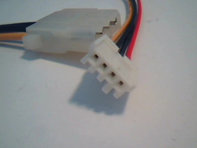 Vintage power spltter adapter cable large molex small molex hard drive floppy - image 4