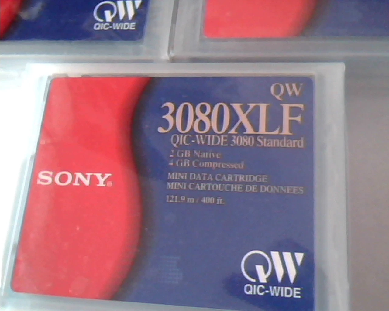 Data Cartridge Storage Sony QW 3080XLF QIC-Wide mini 4GB - SET of 3 BRAND NEW - image 2