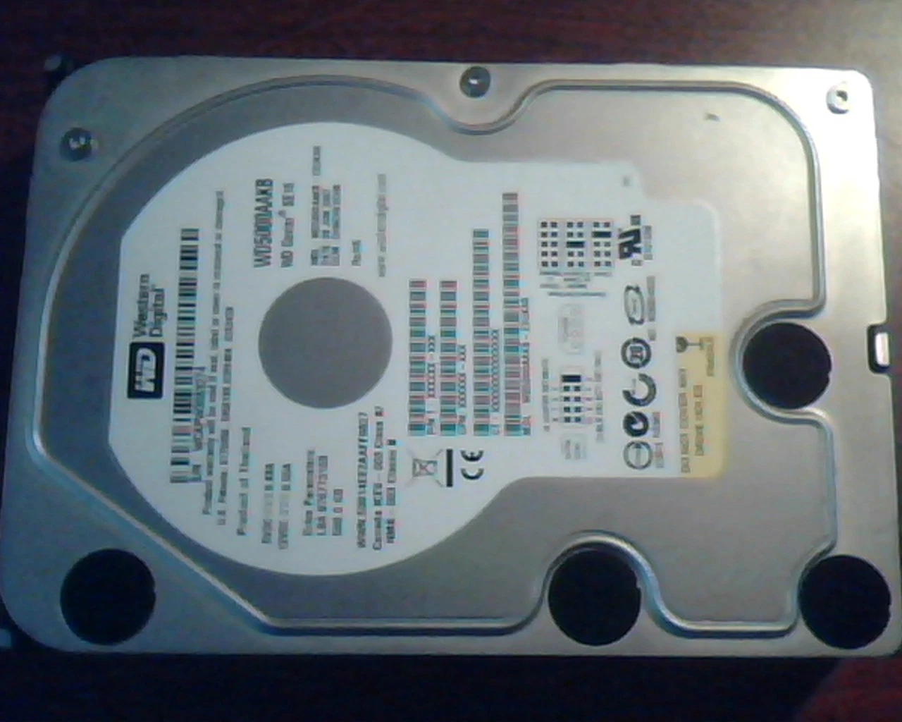 Hard Drive Disk IDE Western Digital WD5000AAKB-22UKA0 DHNCHV2CHB Caviar SE16 500