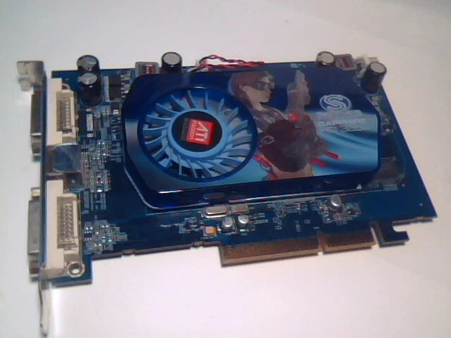 AGP Video Graphics Card ATI Sapphire HD3650 512M DDR2 8X AGP Dual DVI-I/TVO RoHS