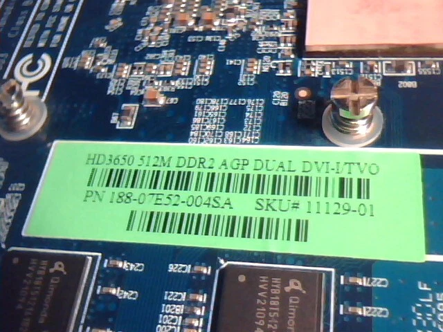 AGP Video Graphics Card ATI Sapphire HD3650 512M DDR2 8X AGP Dual DVI-I/TVO RoHS - image 6