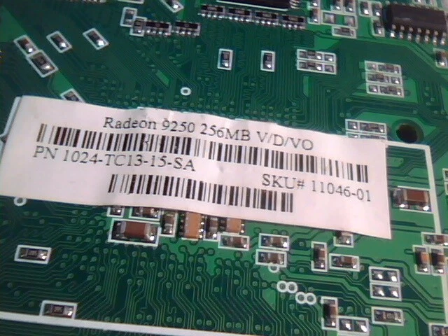 AGP Video Graphics Card ATI Radeon 9250 256MB V/D/VO 1024-TC13-15-SA - image 3