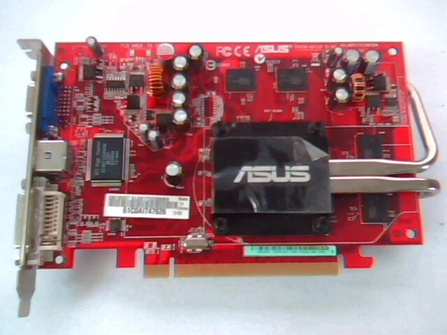 AGP Video Graphics Card ASUS EAX1600XT Silent TVD 256M RV530-A671SP R1.00