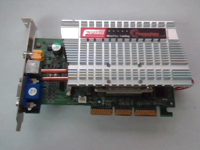 AGP Video Graphics Card OdBA Fanless SP7100Rev B4 Thermaltake