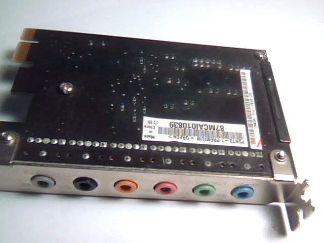 ASUS Supreme FXII Republic of Gamers Green Sound Card 6-35mm Audio IN/OUT Port - image 4