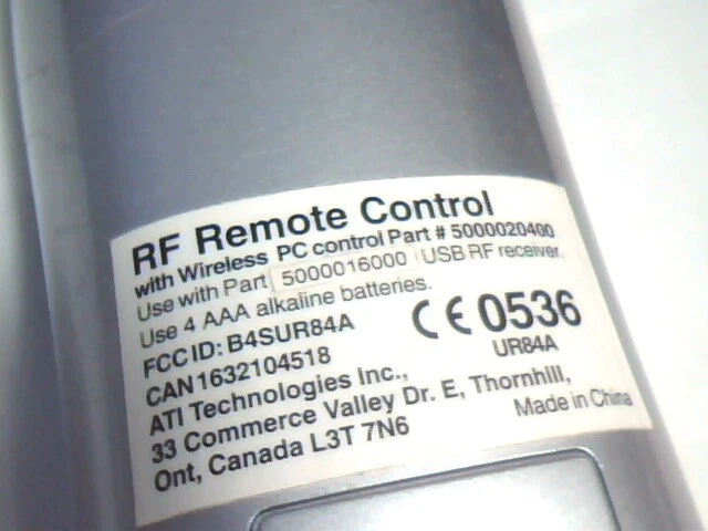 ATI All-In-Wonder Remote Wonder 5000020400 - image 4