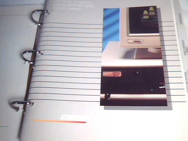 COMPAQ Deskpro 386/25 Operations Guide Big Binder of Documents from 1988 - image 8