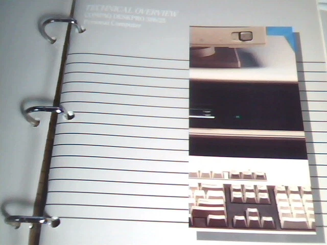 COMPAQ Deskpro 386/25 Operations Guide Big Binder of Documents from 1988 - image 9