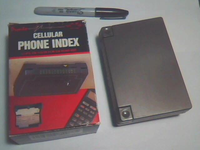 Vintage 1995 Cellular Phone ROLODEX Index Portable For Car Visors by Pronto