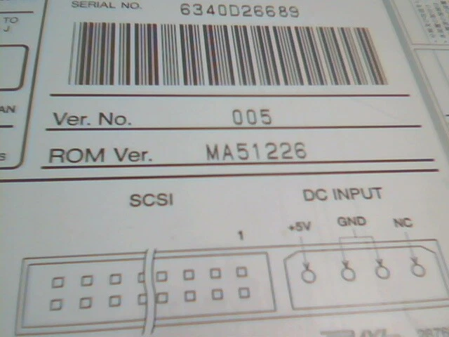 CD-ROM Drive Toshiba XM-5401B v 005 50-pin SCSI 1996 CI MA51226 CD - image 7