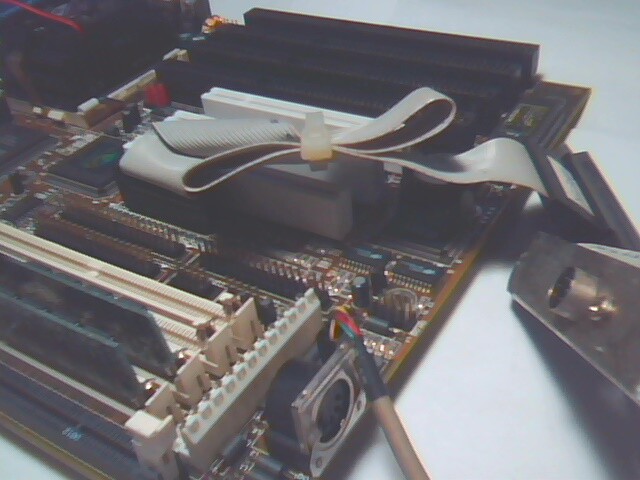 Motherboard Pentium SuperSocket7 MTI M549 SuperTX K6/300 168pin AT 4 ISA LOADED - image 3