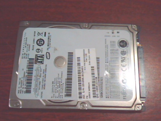HDD Laptop Hard Disk Fujitsu MHZ2320BH G1 CA07018-B368000T 320GB 2008-07-25
