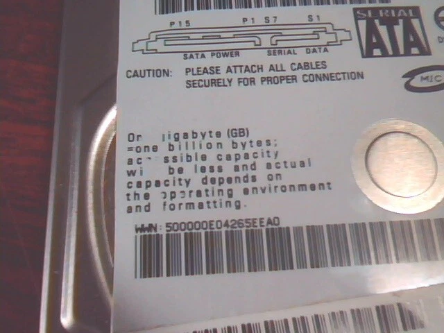 HDD Laptop Hard Disk Fujitsu MHZ2320BH G1 CA07018-B368000T 320GB 2008-07-25 - image 3