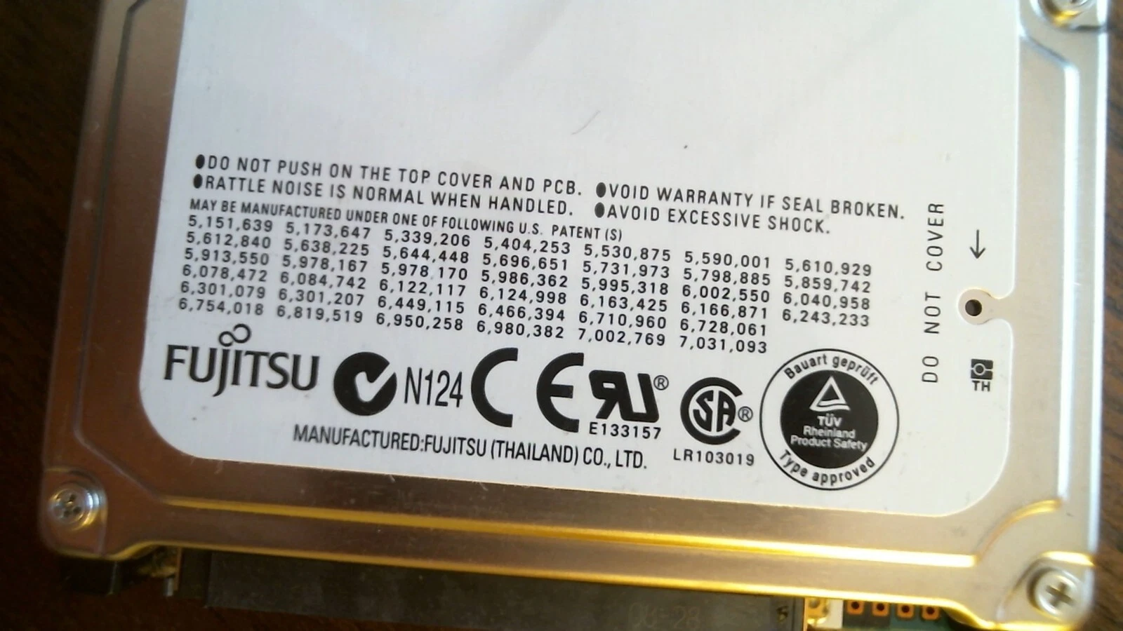 HDD Laptop Hard Disk Drive SATA Fujitsu MHZ2400BT CA06900-B41000SN 400GB - image 3