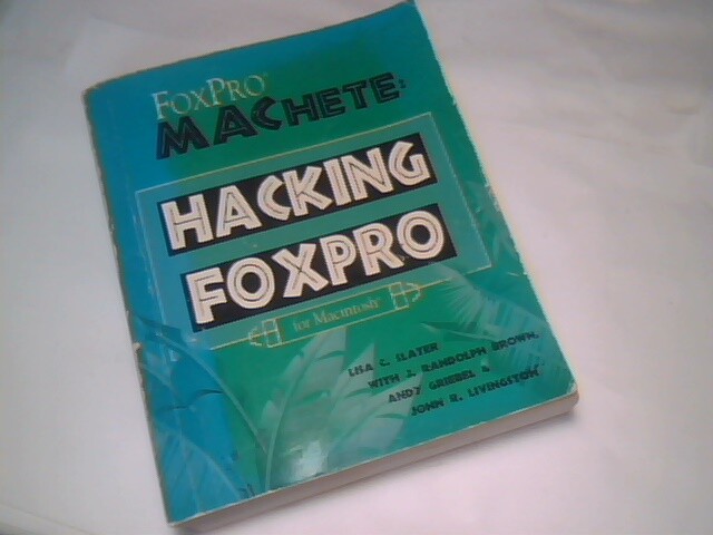 Vintage Book with Floppy Disk - Hacking FoxPro Machete for Macintosh Slater