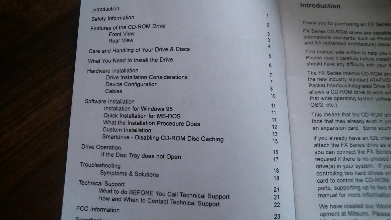 User's Manual - Mitsumi FX 800 Series IDE CD-ROM Drive Installation Ver 3.0 - image 3