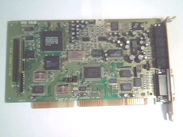 Creative Labs SoundBlaster SB16 Value CT2770 16bit ISA Sound Card vintage v3