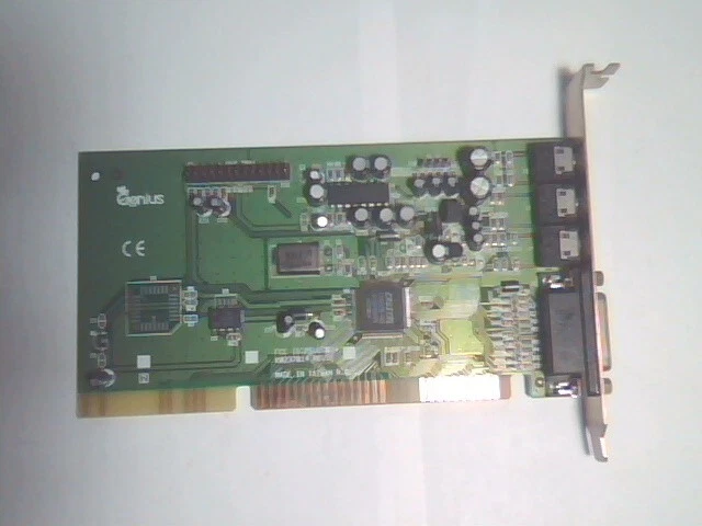 ISA Sound Card vintage Genius K0237014 REV:E Crystal CX4237B-XQ3