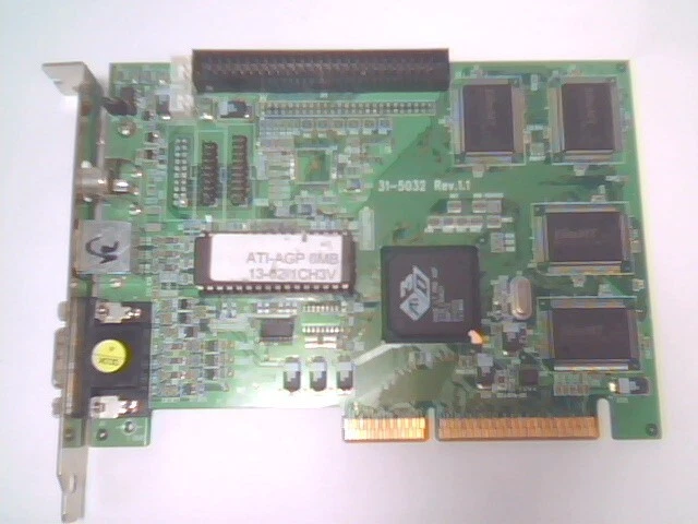 Video Graphics Card 31-5032 TFT-XGA-13 ATI-AGP-8MB Rage LT PRO 24bit panel LVDS