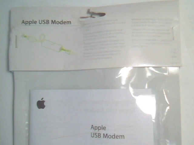 Apple USB Modem MA034Z/A (MA034ZA) 56 Kbps New In Original Packaging - image 2