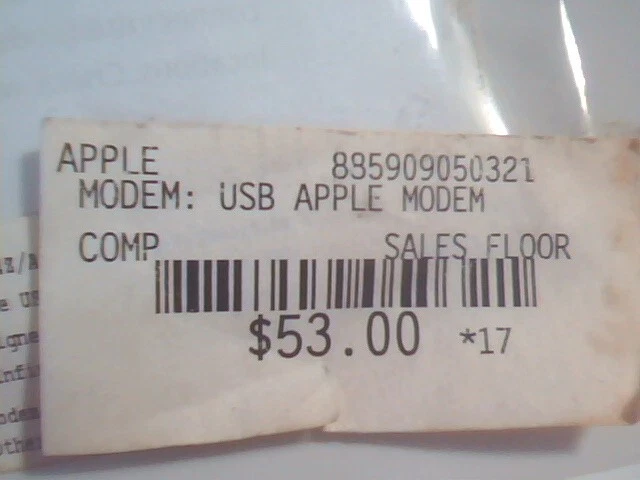 Apple USB Modem MA034Z/A (MA034ZA) 56 Kbps New In Original Packaging - image 6