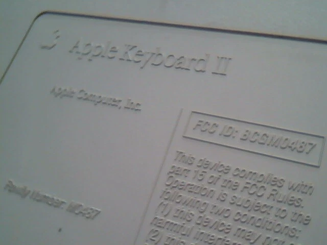 Apple Macintosh Keyboard II M0487 BCGM0487 - image 6