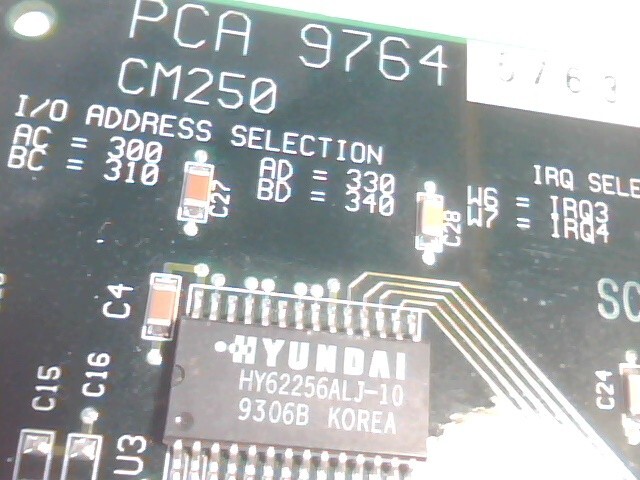 ISA Sound Card vintage CM250 Digbie LMS LMSI CDROM controller card 8-bit - image 5