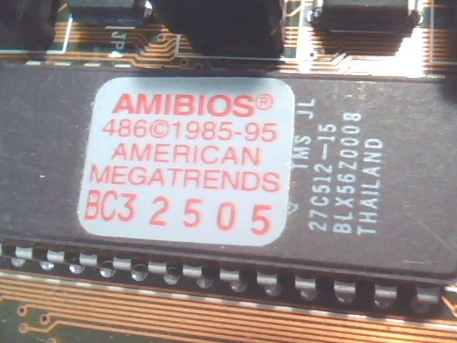 486 Motherboard MV035 7 ISA slots coin battery 50MHz 3V OPTI 802 AMI Perle 494 - image 6