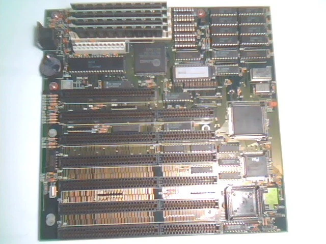386 Motherboard 386SX-16 Baby-AT UMC 82C336 5MB RAM Coin Battery AMI XCMOS SETUP