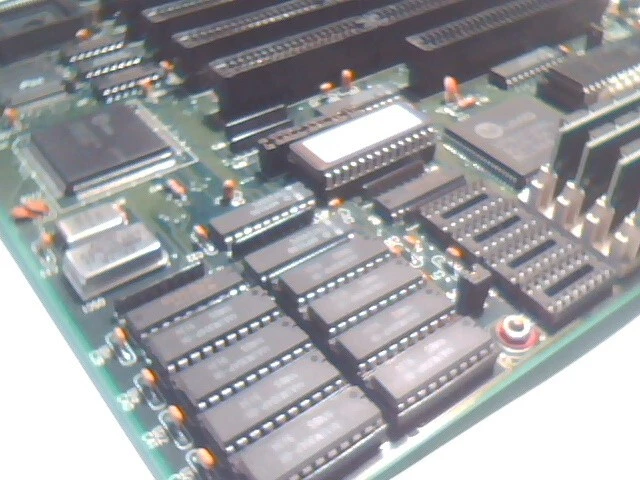 386 Motherboard 386SX-16 Baby-AT UMC 82C336 5MB RAM Coin Battery AMI XCMOS SETUP - image 4